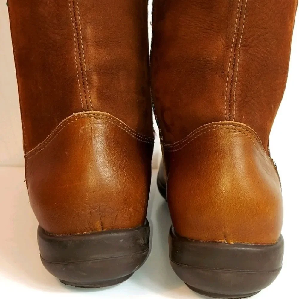 Karim Corzo Embroidered Tall Leather Boots Sz 36